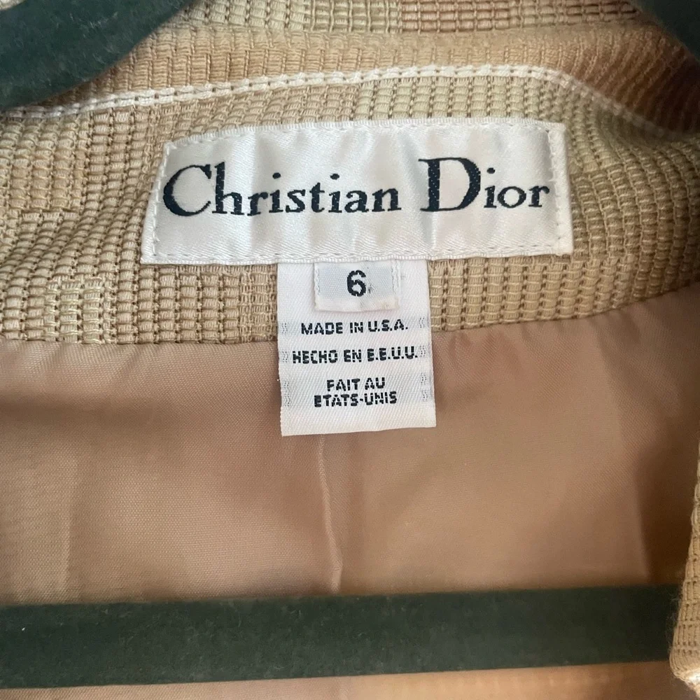 Vintage Christian Dior Women's southwestern Striped knit Blazer